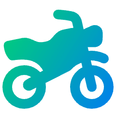 Motorcycle Side Icon from Plump Gradient Set