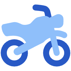Motorcycle Side Icon from Plump Flat Set