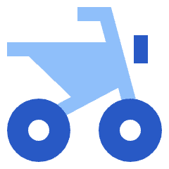 Motorcycle Side Icon from Sharp Flat Set