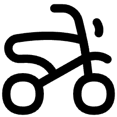 Motorcycle Side Icon from Flex Line Set