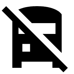 No Transfer Fill Icon from Sharp Fill - Streamline Material Set