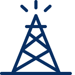 Oil Derrick Icon from Cyber Line Set