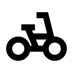 Pedal Bike Fill Icon from Sharp Fill - Streamline Material Set