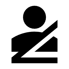 Person Seatbelt Fill Icon from Sharp Fill - Material Pro Set