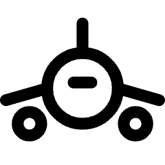 Plane Front Icon from Core Line Set