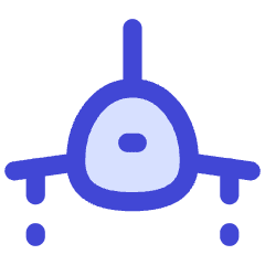 Plane Front Icon from Flex Duo Set