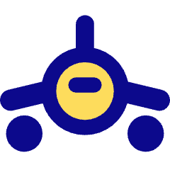 Plane Front Icon from Core Pop Set