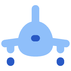 Plane Front Icon from Flex Flat Set