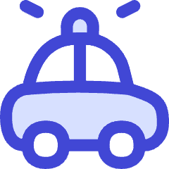 Police Car Icon from Flex Duo Set