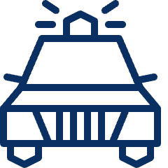 Police Car 1 Icon from Cyber Line Set