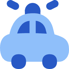 Police Car Icon from Flex Flat Set