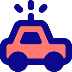 Police Car Icon from Core Pop Set