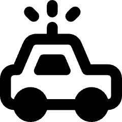 Police Car Icon from Core Remix Set