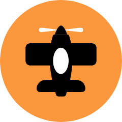 Propeller Plane Icon from Kameleon Pop Set