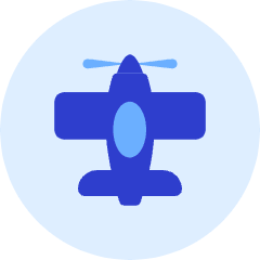 Propeller Plane Icon from Kameleon Duo Set