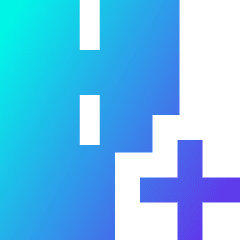 Road Add Icon from Sharp Gradient Set
