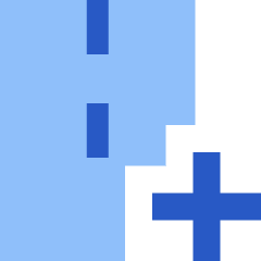 Road Add Icon from Sharp Flat Set