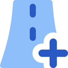 Road Add Icon from Flex Flat Set