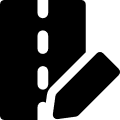 Road Edit Icon from Core Solid Set