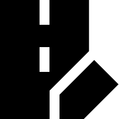 Road Edit Icon from Sharp Solid Set