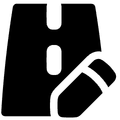 Road Edit Icon from Plump Solid Set