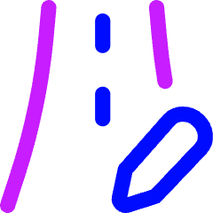 Road Edit Icon from Flex Neon Set