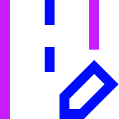 Road Edit Icon from Sharp Neon Set