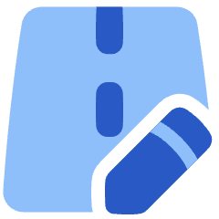 Road Edit Icon from Plump Flat Set