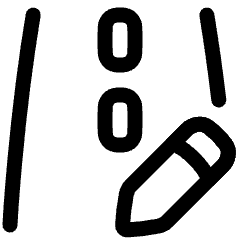 Road Edit Icon from Plump Line Set