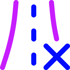 Road Remove Icon from Flex Neon Set