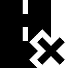 Road Remove Icon from Sharp Solid Set