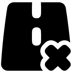 Road Remove Icon from Plump Solid Set