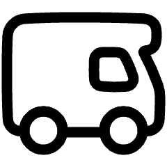 Rv Truck Icon from Plump Line Set