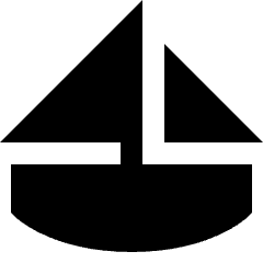 Sail Ship Icon from Sharp Solid Set