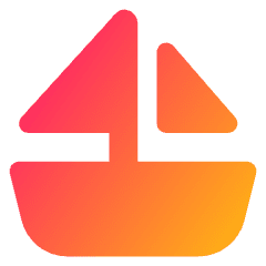 Sail Ship Icon from Core Gradient Set