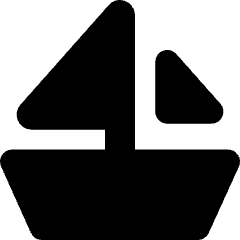 Sail Ship Icon from Micro Solid Set