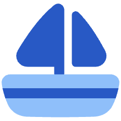 Sail Ship Icon from Plump Flat Set