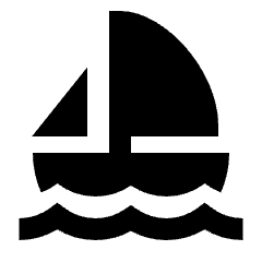 Sailing Fill Icon from Sharp Fill - Streamline Material Set