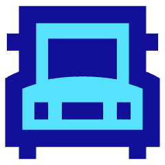 School Bus Front Icon from Sharp Pop Set