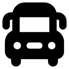 School Bus Front Icon from Core Solid Set