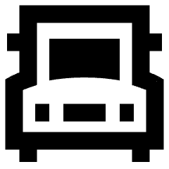 School Bus Front Icon from Sharp Remix Set