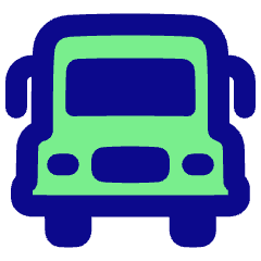 School Bus Front Icon from Plump Pop Set