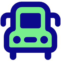 School Bus Front Icon from Core Pop Set