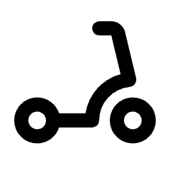 Scooter Icon from Rounded Line - Material Pro Set