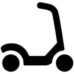 Scooter Icon from Plump Solid Set