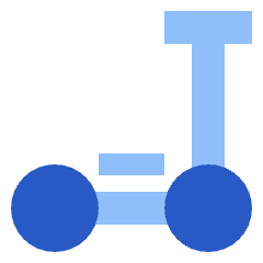 Scooter Icon from Sharp Flat Set