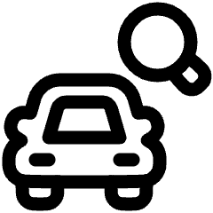 Search Car Icon from Plump Line Set