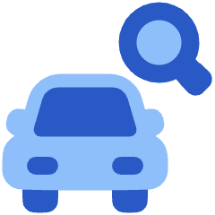 Search Car Icon from Plump Flat Set