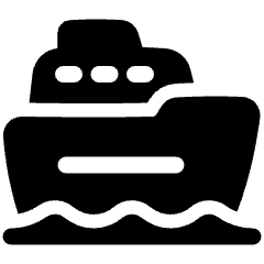 Ship Icon from Plump Solid Set