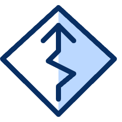 Sign Zigzag Icon from Cyber Duotone Set